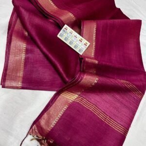Pure Tussar Silk Dupatta – Natural Handcrafted Elegance