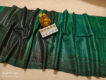 Pure Tussar Khicha Silk Saree – Master Border Weaving Design