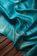Pure Tussar Dupion Silk Saree – Elegant Royal Rich Weave