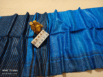 Pure Tussar Khicha Silk Saree – Master Border Weaving Design