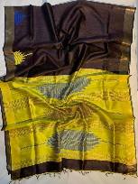 Pure Tussar Dupion Silk Saree – Elegant Royal Rich Weave