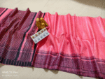 Pure Tussar Khicha Silk Saree – Master Border Weaving Design