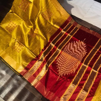 Pure Tussar Dupion Silk Saree – Elegant Royal Rich Weave