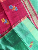 Pure Tussar Dupion Silk Saree – Elegant Royal Rich Weave