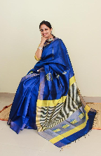 Pure Tussar Dupion Silk Saree – Elegant Royal Rich Weave
