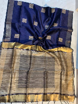Pure Tussar Dupion Silk Saree – Elegant Royal Rich Weave